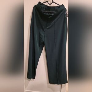 Uniqlo Dark Green Straight-Leg Trousers Size 5